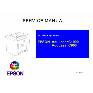 EPSON AcuLaser C1900 C900 Service Manual