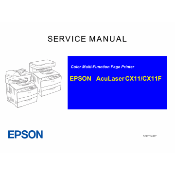 EPSON AcuLaser CX11 CX11F Service Manual