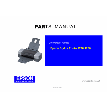 EPSON StylusPhoto 1290 1280 Parts Manual