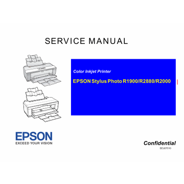 EPSON StylusPhoto R2000 Service Manual