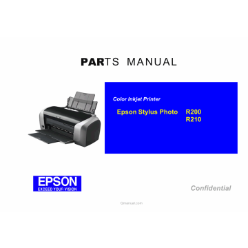 EPSON StylusPhoto R200 R210 Parts Manual