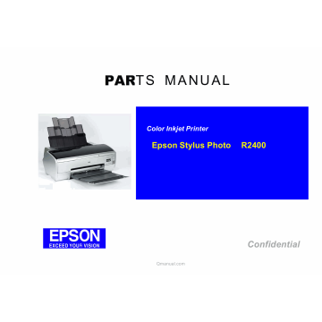 EPSON StylusPhoto R2400 Parts Manual