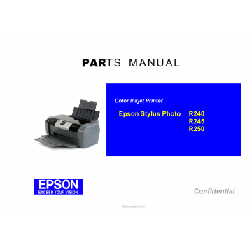 EPSON StylusPhoto R240 R245 R250 Parts Manual
