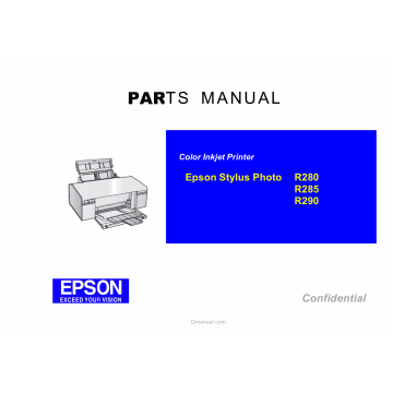 EPSON StylusPhoto R280 R285 R290 Parts Manual