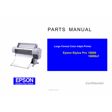 EPSON StylusPro 10000 10000cf Parts Manual