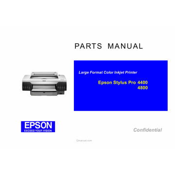 EPSON StylusPro 4400 4800 Parts Manual
