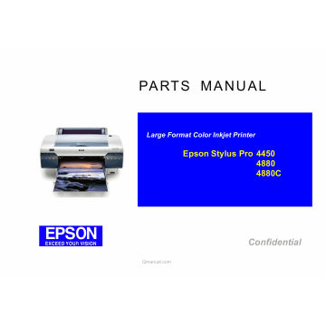 EPSON StylusPro 4450 4880 4880C Parts Manual