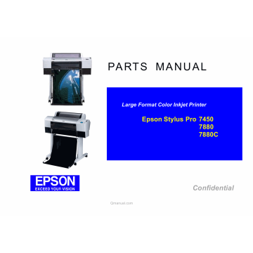 EPSON StylusPro 7450 7880 7880C Parts Manual