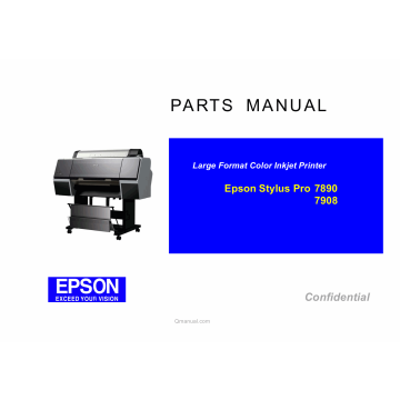EPSON StylusPro 7890 7908 Parts Manual