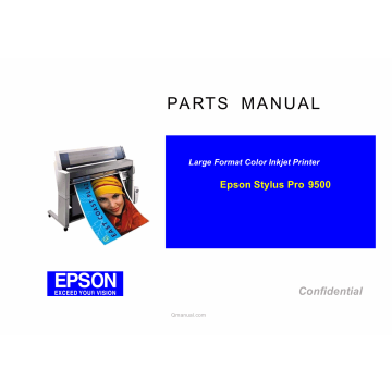 EPSON StylusPro 9500 Parts Manual