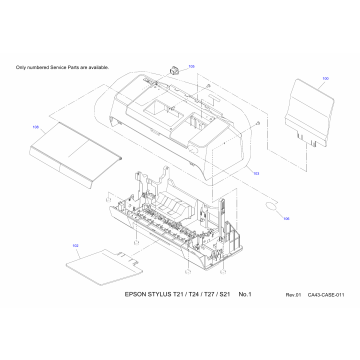 EPSON Stylus T21 T24 T27 S21 Parts Manual