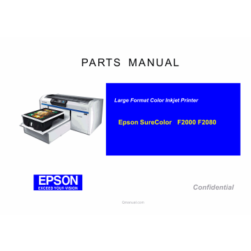 EPSON SureColor F2000 F2080 Parts Manual