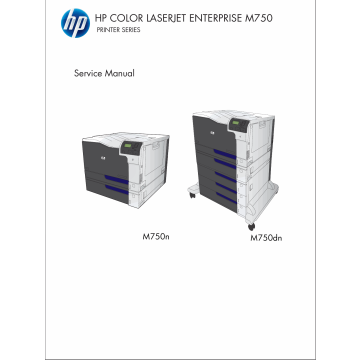 HP LaserJet Enterprise-Color M750 M750n M750dn Parts and Repair Manual PDF download