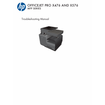 HP OfficeJet Pro X476-MFP X576-MFP Troubleshooting Manual PDF download