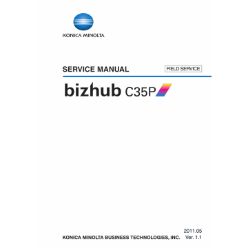 Konica-Minolta bizhub C35P FIELD-SERVICE Service Manual