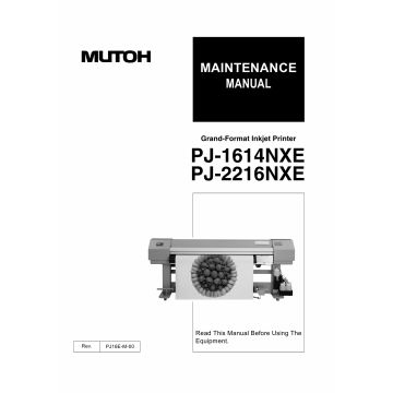 MUTOH PJ 1614 2216 NEX Service Manual