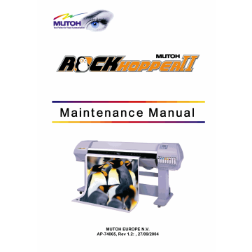 MUTOH RockHopper II Service Manual