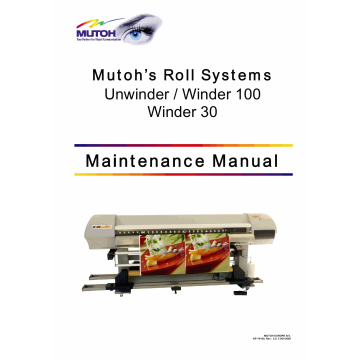 MUTOH RollSystems Winder 30 100 Unwinder Service Manual