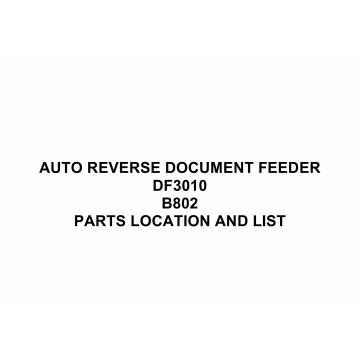RICOH Options B802 AUTO-REVERSE-DOCUMENT-FEEDER Parts Catalog PDF download