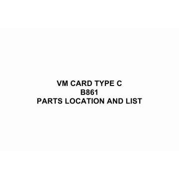 RICOH Options B861 VM-CARD-TYPE-C Parts Catalog PDF download