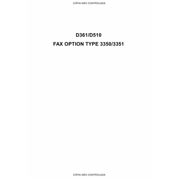 RICOH Options D361 D510 G578 FAX-OPTION-TYPE-3350-3351 Service Manual PDF download