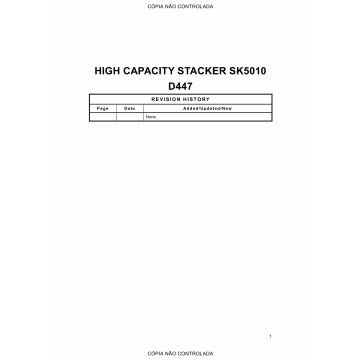 RICOH Options D447 HIGH-CAPACITY-STACKER Parts Catalog PDF download