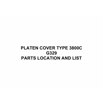 RICOH Options G329 PLATEN-COVER-TYPE-3800C Parts Catalog PDF download