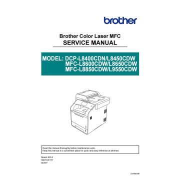 Brother Color-Laser-MFC L8400CDN L8450CDW L8600CDW L8850CDW L9550CDW Service Manual