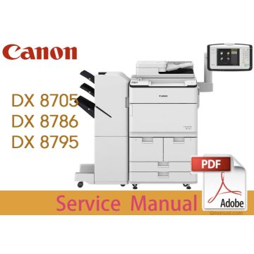 Canon imageRUNNER iR ADV DX8705 8705i 8705B 8786 8786i 8795 8795i Service Manual.