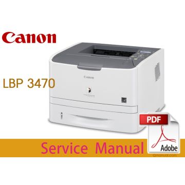 Canon imageRUNNER LBP3470 Service Manual.