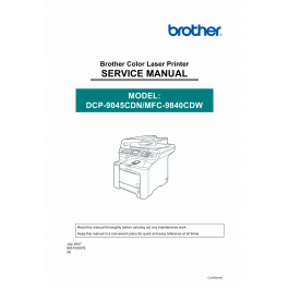 Brother Laser-MFC 9840CDW DCP9045CDN Service Manual