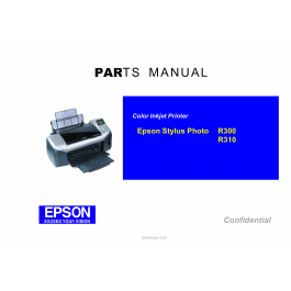 EPSON StylusPhoto R300 R310 Parts Manual