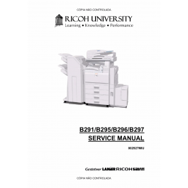 RICOH Aficio MP-3500g 4500g 3500 4500 B291 B295 B296 B297 Service Manual