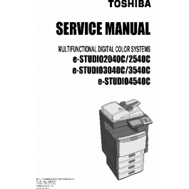 TOSHIBA e-STUDIO 2040c 2540c 3040c 3540c 4540c Service Manual