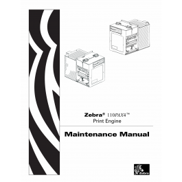 Zebra Label 110PAX4 Maintenance Service Manual