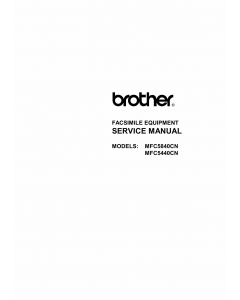 Brother MFC 5440CN 5840CN Service Manual and Parts