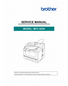 Brother MFC 8220 Service Manual and Parts