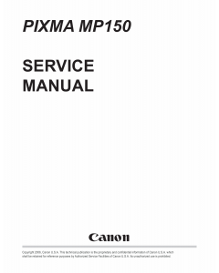 Canon PIXMA MP150 Service Manual