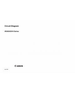Canon imageRUNNER-iR 2020 2016 Circuit Diagram