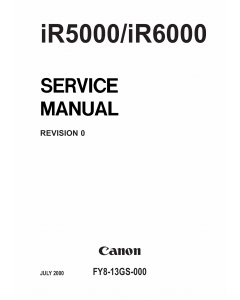 Canon imageRUNNER iR-5000 6000 Parts and Service Manual