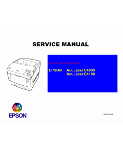 EPSON AcuLaser C4100 C4000 Service Manual