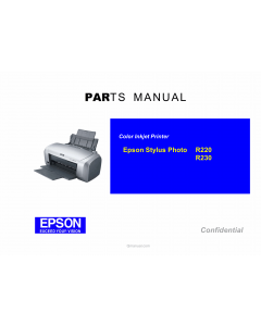 EPSON StylusPhoto R220 R230 Parts Manual
