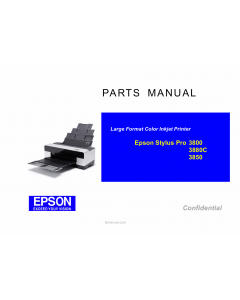 EPSON StylusPro 3800 3800C 3850 Parts Manual