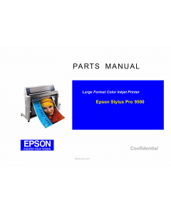 EPSON StylusPro 9500 Parts Manual