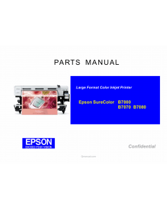 EPSON SureColor B7000 B7070 B7080 Parts Manual
