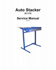 KIP K-113 Stacker Service Manual