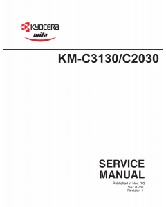 KYOCERA ColorCopier KM-C2030 C3130 Parts and Service Manual
