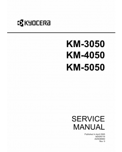 KYOCERA Copier KM-3050 4050 5050 Service Manual