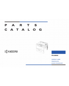 KYOCERA LaserPrinter FS-6900 Parts Manual