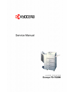 KYOCERA LaserPrinter FS-7028M Parts and Service Manual